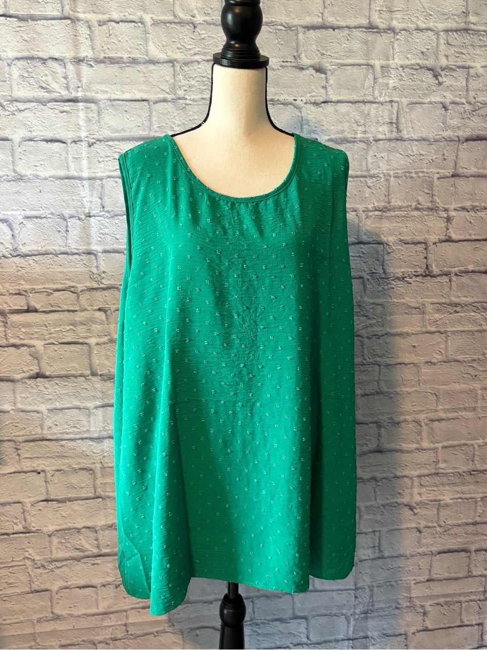 Women’s Sleeveless Green Tank Top